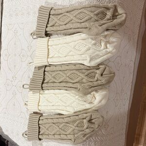 Cozy Knit Xmas stockings never used